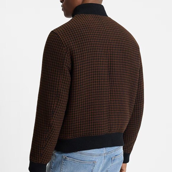 NWT Express Bomber Jacket- Houndstooth - Picture 3 of 7